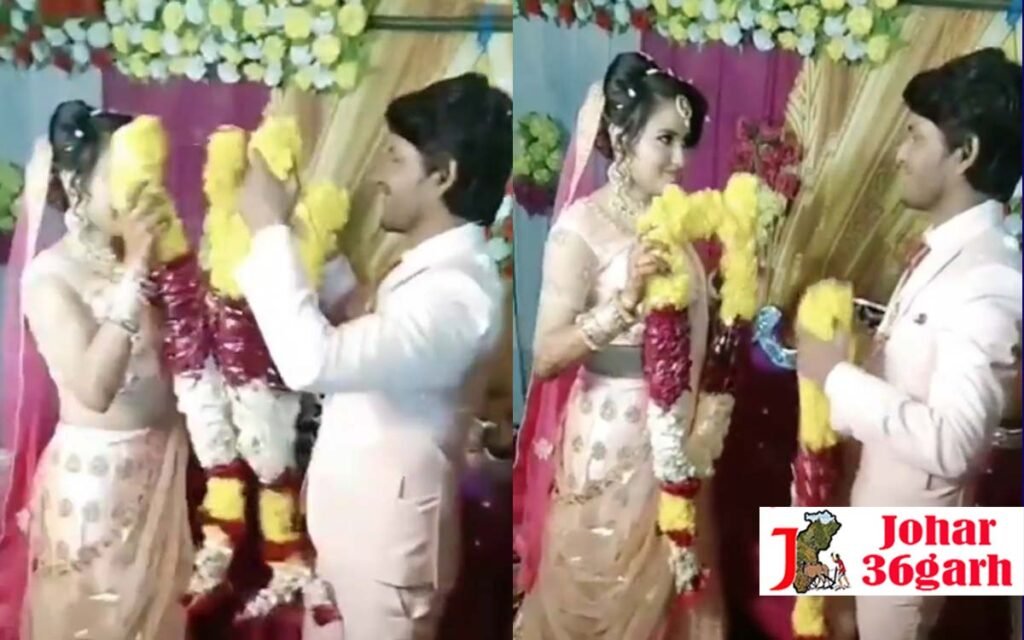 वरमाला की रस्म के दौरान दुल्हन की इशारेबाजी, नजरों से दुल्हे को करती इशारे