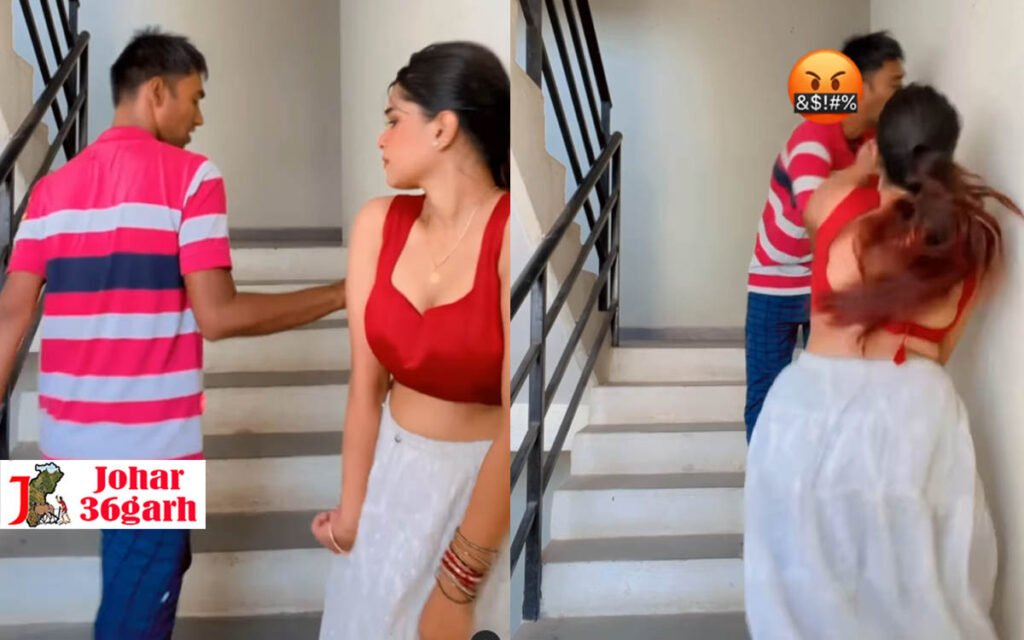 रील बनाते समय लड़की को लड़के ने किया टच, तत्काल लड़की ने दिया करारा जवाब, देखें विडियो
