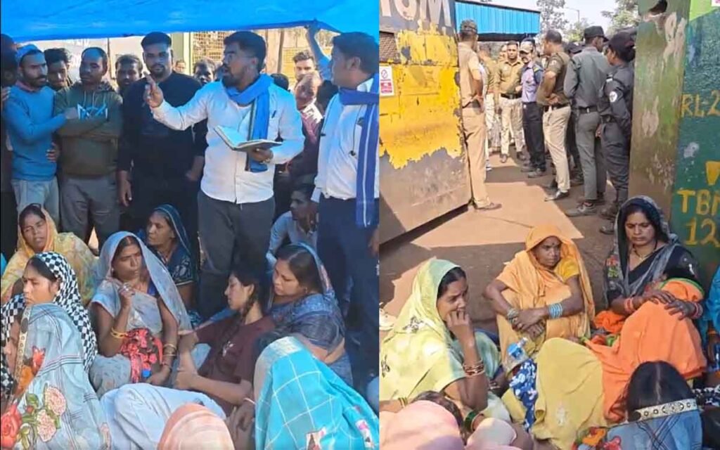 श्रमिक की हुई दर्दनाक मौत 