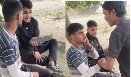 दबंगों ने चप्‍पल पर थूककर इस युवक से चटवाया