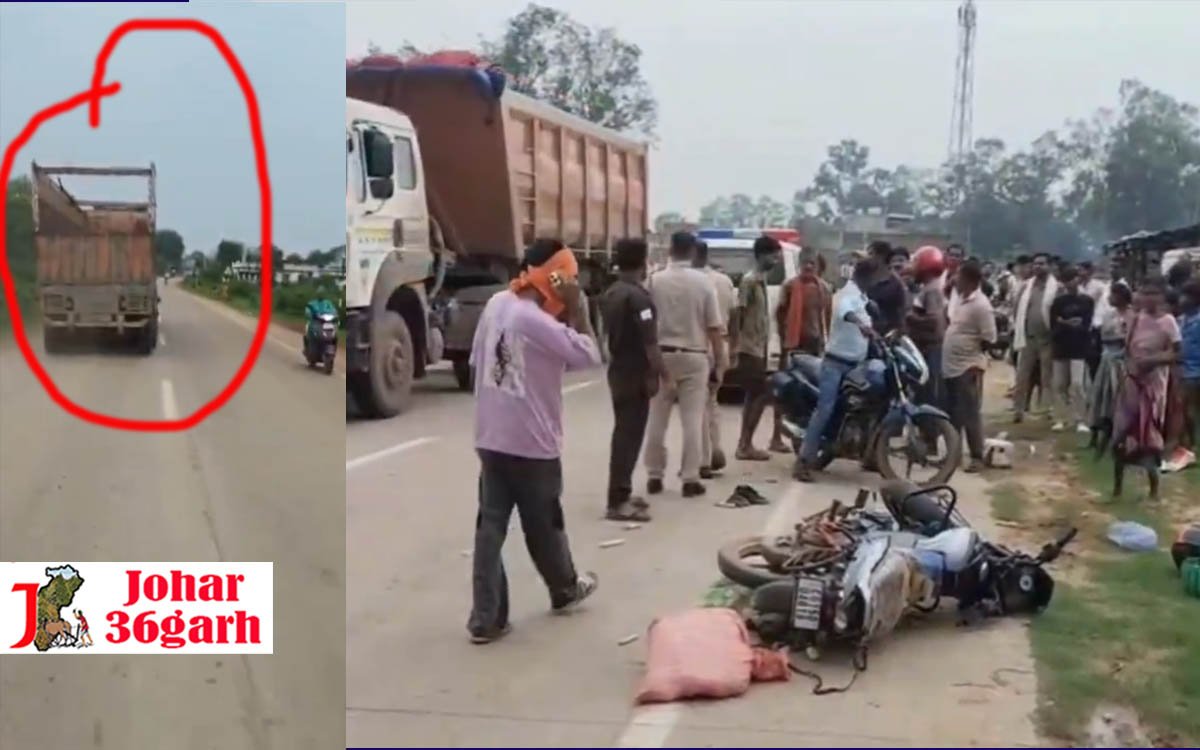 ट्रक ने बाइक सवार दम्पति को ठोका, पत्नी की दर्दनाक मौत, घायल पति 25 किमी तक पीछा कर पकड़ा भाग रहे ट्रक चालक को पकड़वाया